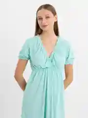Голубой сорочка женская