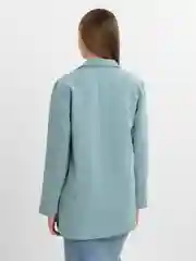 Мятный пиджак женский оверсайз удлиненный классический