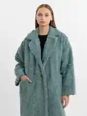 Мятный пальто женское "Тедди"