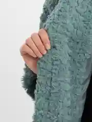 Мятный пальто женское "Тедди"