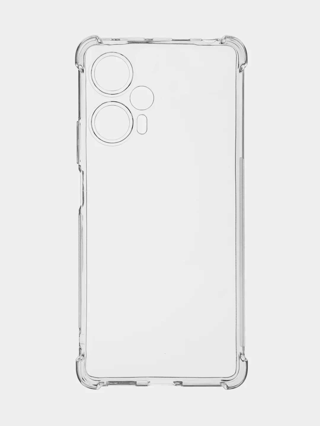 Прозрачный чехол для Xiaomi Poco F5, Redmi Note 12 Turbo противоударный силиконовый BROSCORP с углами