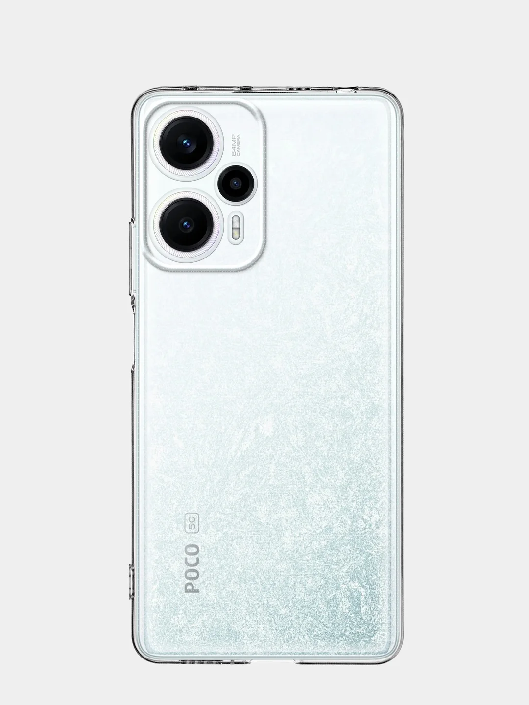 Прозрачный чехол для Xiaomi Poco F5, Redmi Note 12 Turbo силиконовый BROSCORP прозрачный защита камер