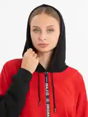 Красный спортивный женский костюм на молнии больших размеров, толстовка и штаны