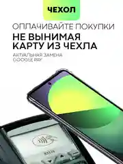 Прозрачный чехол для Xiaomi Poco F5 Pro противоударный BROSCORP с карманом для карт усиленными углами