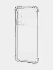 Прозрачный чехол для Xiaomi Poco F5 Pro противоударный силиконовый BROSCORP с защитой камер, углов