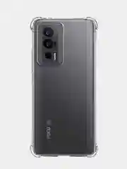 Прозрачный чехол для Xiaomi Poco F5 Pro противоударный силиконовый BROSCORP с защитой камер, углов