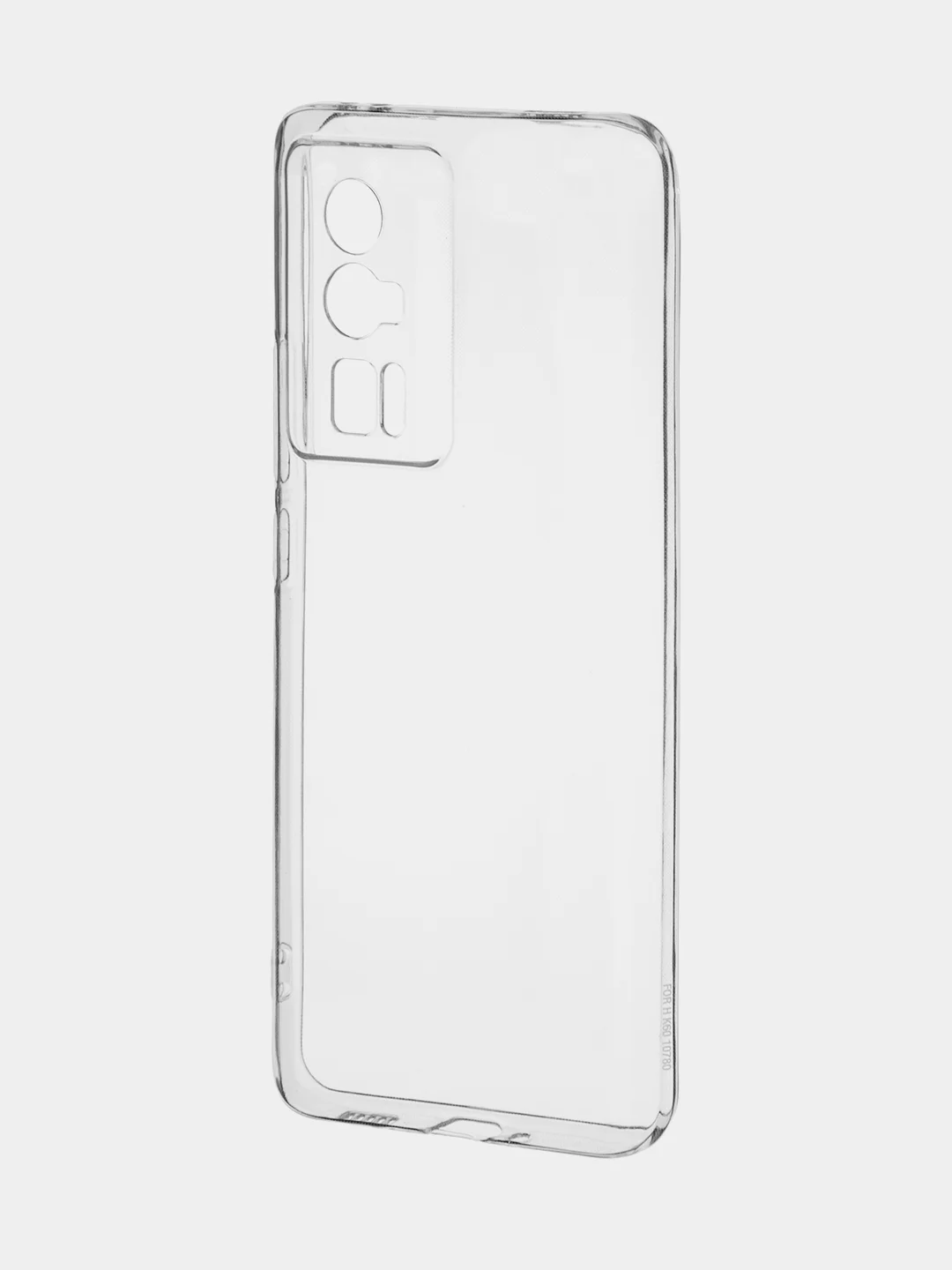Прозрачный чехол для Xiaomi Poco F5 Pro силиконовый BROSCORP прозрачный с защитой камер/от прилипания