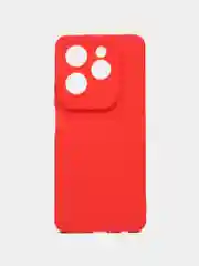 Красный чехол для Infinix Hot 40,  Hot 40 Pro, Spark 20 Pro (Инфиникс спарк 20 про), с защитой