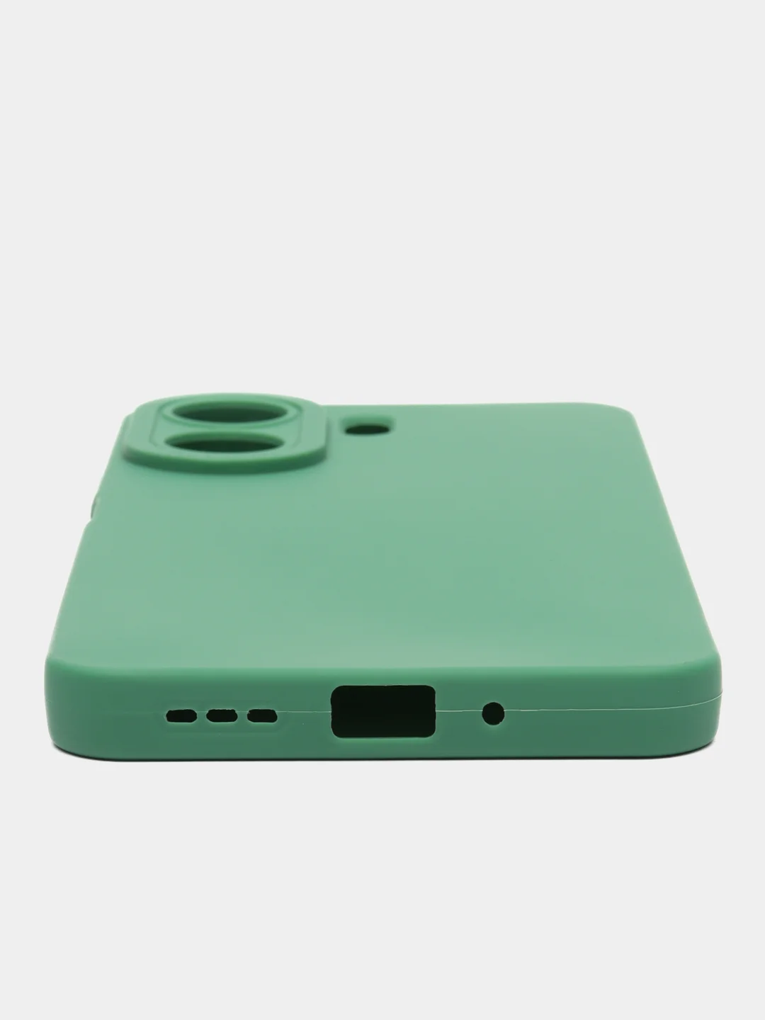 Зеленый чехол для Xiaomi Redmi 13C / Poco C65, Сяоми Редми 13С / Поко С65, с защитой камеры