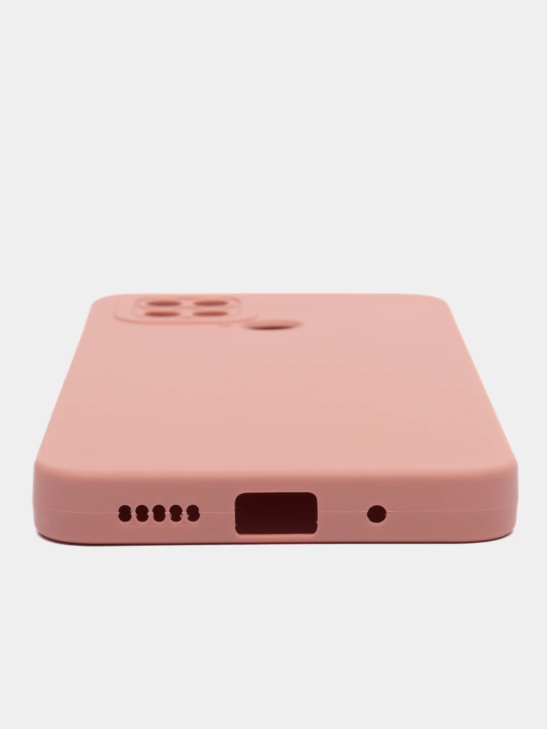 Пудровый чехол для Xiaomi Poco C40 (Поко C40) противоударный, с защитой камеры