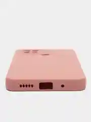 Пудровый чехол для Xiaomi Poco C40 (Поко C40) противоударный, с защитой камеры