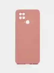 Пудровый чехол для Xiaomi Poco C40 (Поко C40) противоударный, с защитой камеры