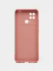 Пудровый чехол для Xiaomi Poco C40 (Поко C40) противоударный, с защитой камеры