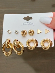 Серьги женские, набор из 5 пар