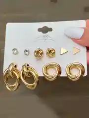 Серьги женские, набор из 5 пар