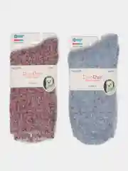 Алый термоноски женские, пушистые, белые, из норки, 2 пары