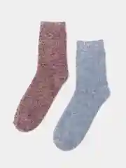 Алый термоноски женские, пушистые, белые, из норки, 2 пары