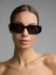 Угольный женские очки прямоугольные, солнцезащитные, женские очки имедживые премиум качества