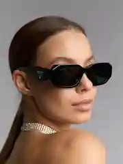 Мятный женские очки прямоугольные, солнцезащитные, женские очки имедживые премиум качества