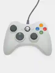 Белый геймпад для XBOX и ПК проводной