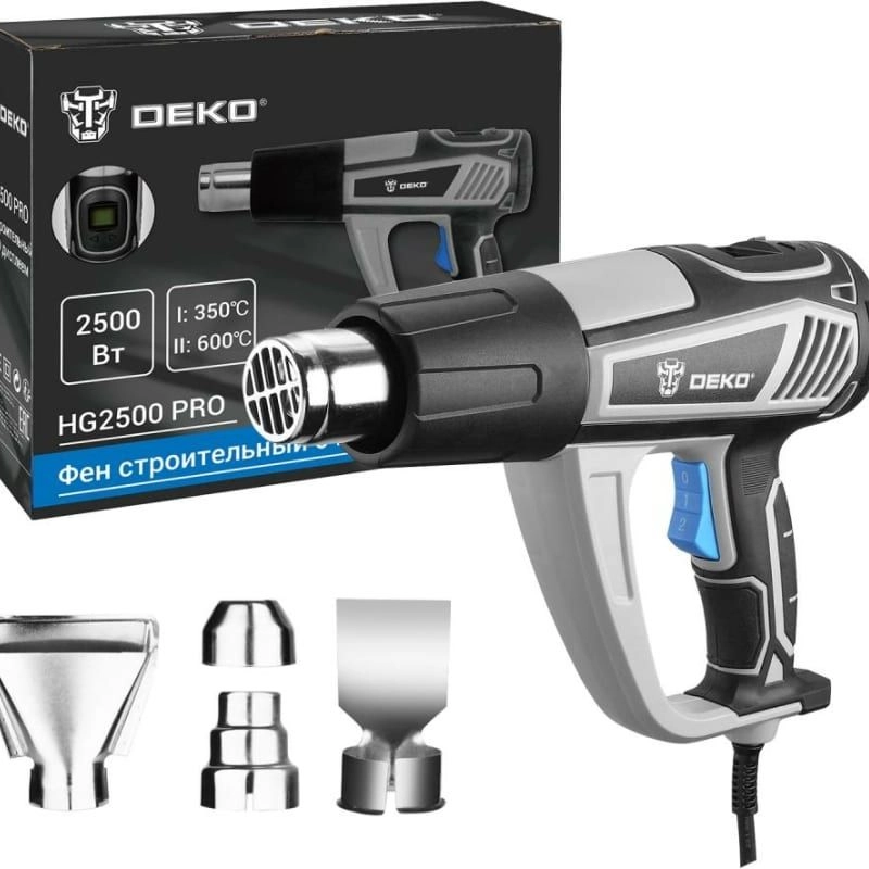 Фен DEKO HG2500 PRO, 2500 Вт, с LCD дисплеем