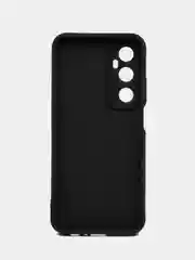 Черный чехол для Realme C65 4G (Реалми С65 4 Джи), противоударный, с бортиками