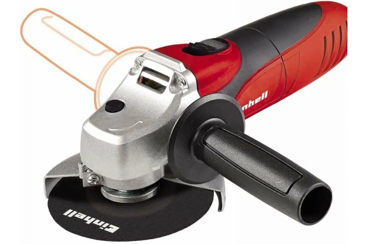 Черный машина шлифовальная угловая Einhell TC-AG 115, 500 Вт, 115 мм