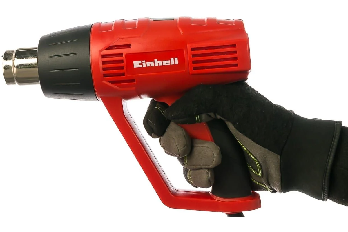 Красный фен технический Einhell TC-HA 2000/1, 2000 Вт, 350/550C