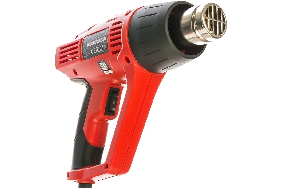 Красный фен технический Einhell TC-HA 2000/1, 2000 Вт, 350/550C
