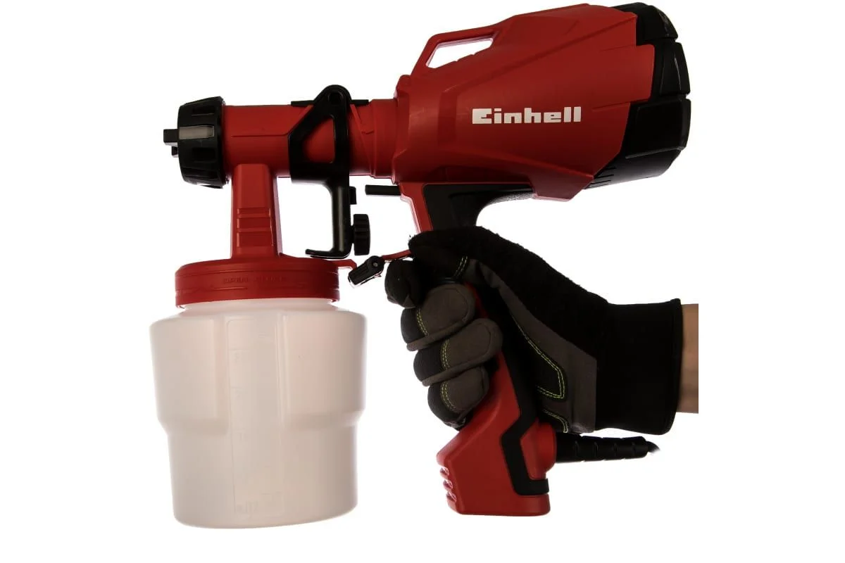 Красный краскопульт Einhell TC-SY 400 P, 400Вт, 500 мл/мин