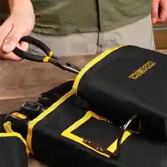 Черный сумка поясная для инструментов DEKO DKTB03