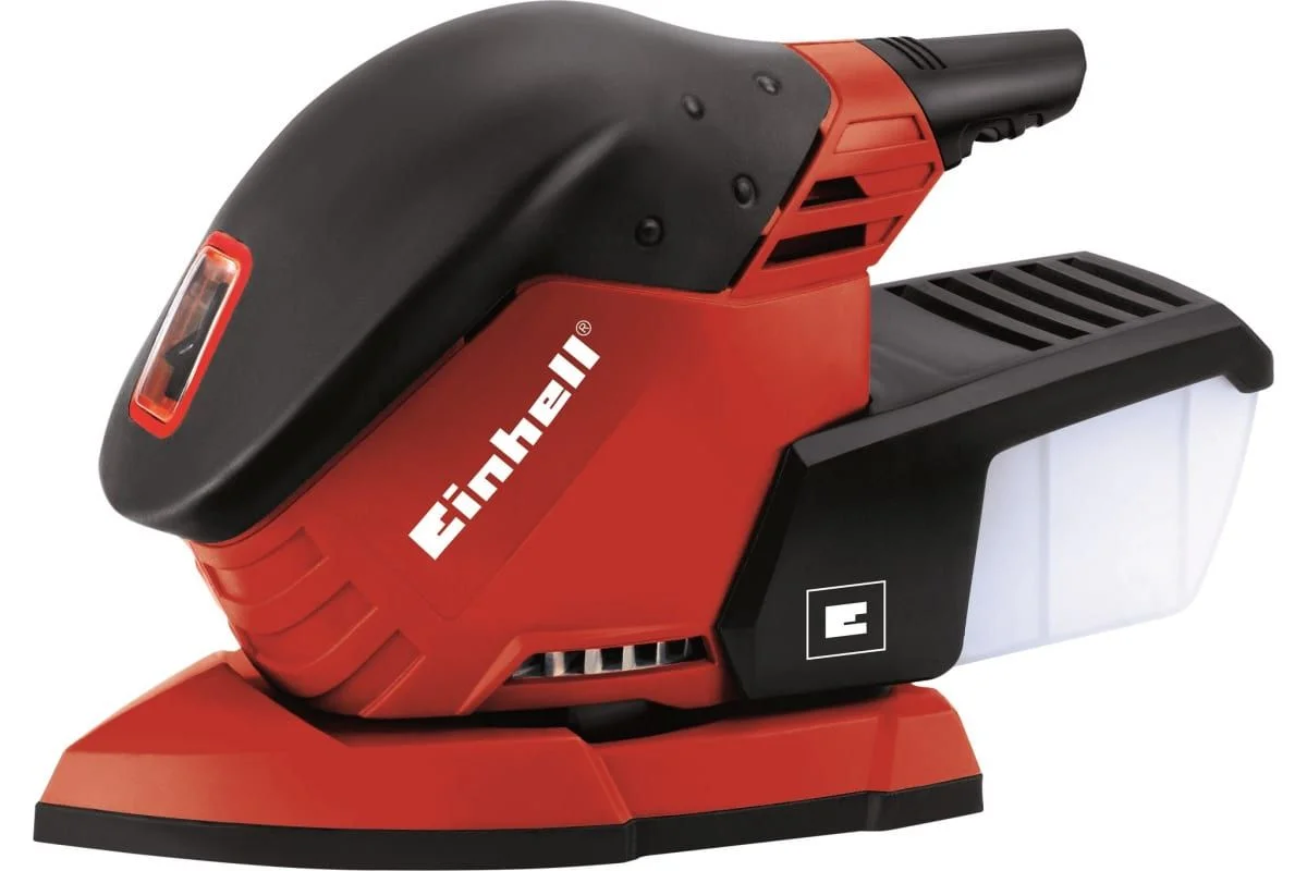 Красный дельташлифмашина Einhell TE-OS 1320, 130 Вт, 100х150х150 мм