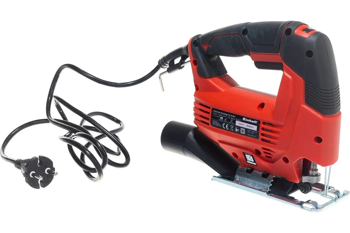 Красный лобзик Einhell TC-JS 80/1, 550Вт, 1000-3000ход/мин