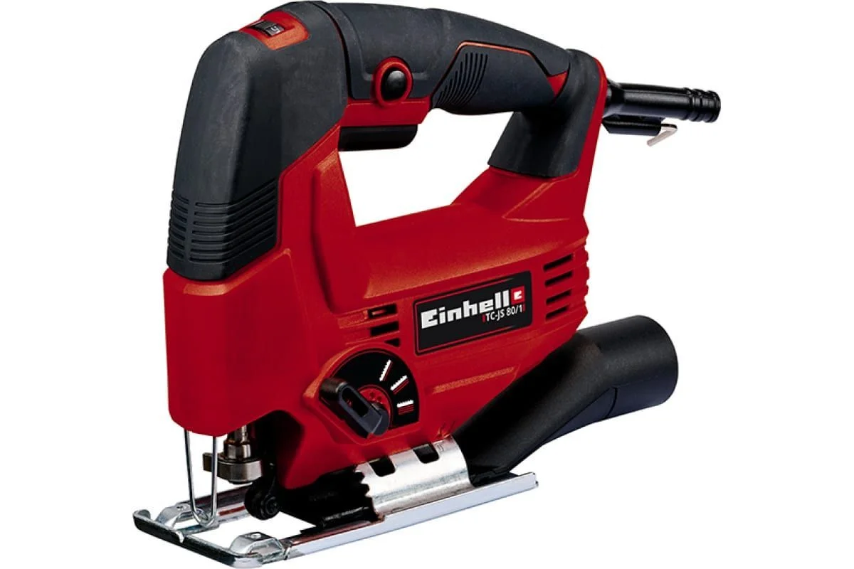 Красный лобзик Einhell TC-JS 80/1, 550Вт, 1000-3000ход/мин