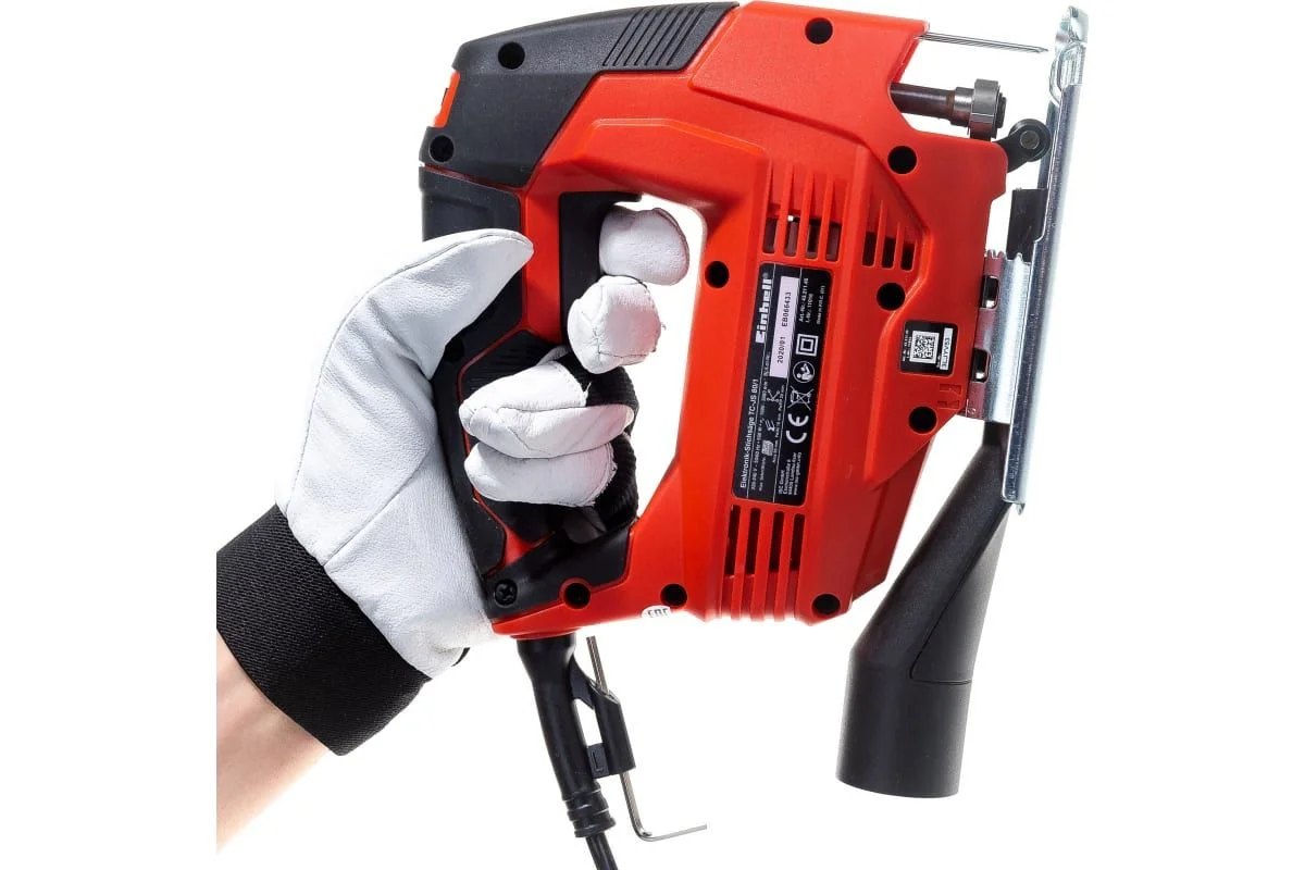 Красный лобзик Einhell TC-JS 80/1, 550Вт, 1000-3000ход/мин