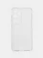 Ледяной чехол Samsung Galaxy S24 силиконовый, чёрный, прозрачный с кармашком