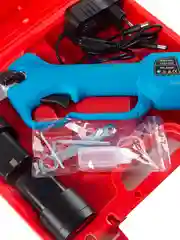 Голубой аккумуляторный секатор садовый Pruner PR-3068