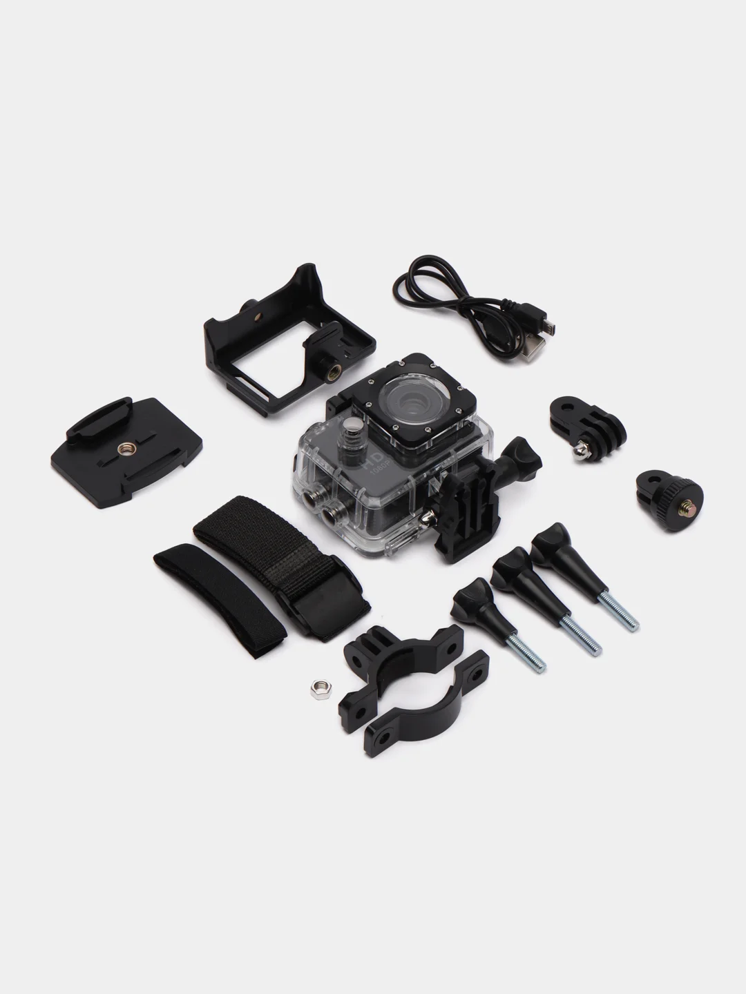 Черный экшн камера D600 черная