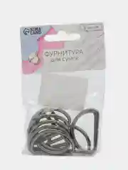 Полукольцо для сумок, d = 32 мм, толщина - 3 мм, 10 шт, цвет кикель