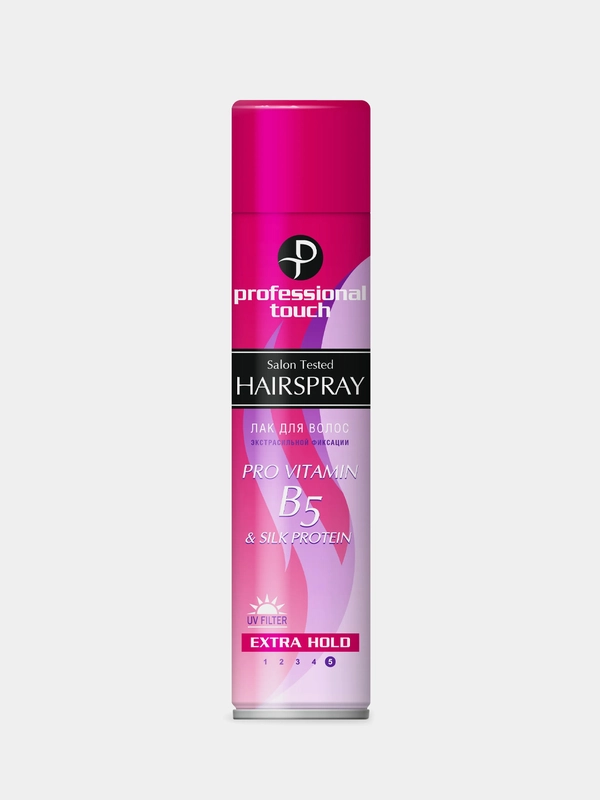 Лак для волос Olivia Professional Touch Pro vitamin B5 & Silk Protein, 265 мл