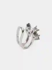 Индиго каффы- серьги,  без прокола
