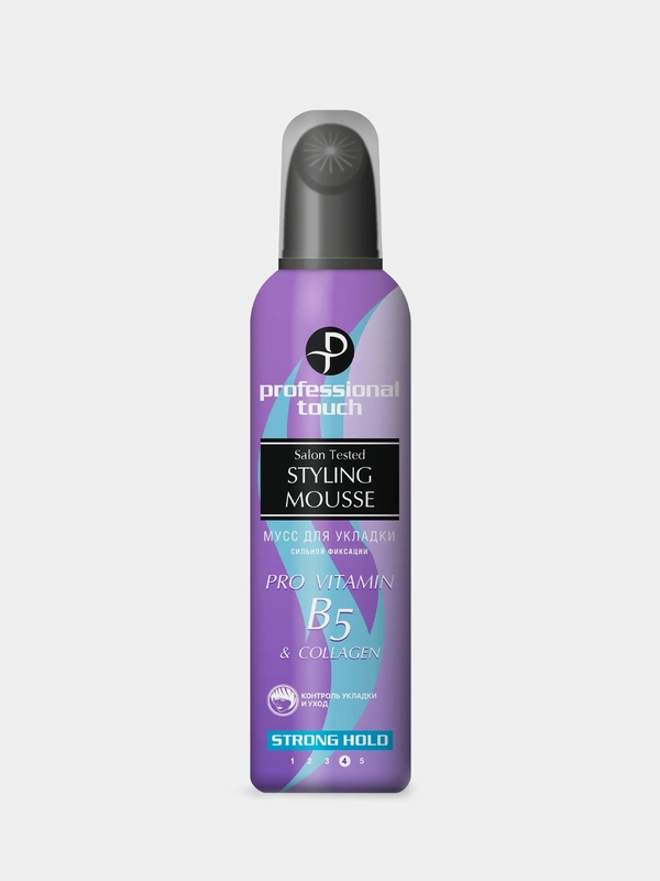 Мусс для волос Olivia Professional Touch Pro Vitamin B5&Collagen, сильной фиксации, 150 мл
