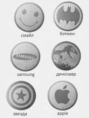 Пластина для магнитного держателя металлическая, с принтом