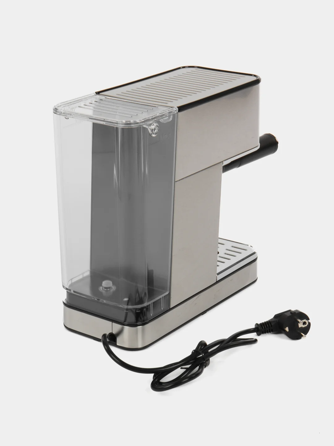 Серебряный кофеварка рожковая из нержавеющей стали KRONA Espresso Kaffeemaschine Inox 20 Bar