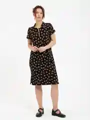Горчичный платье поло домашнее, спортивное, повседневное, Lilians
