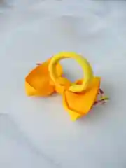 Желтый банты на резинках осенние, 2 шт