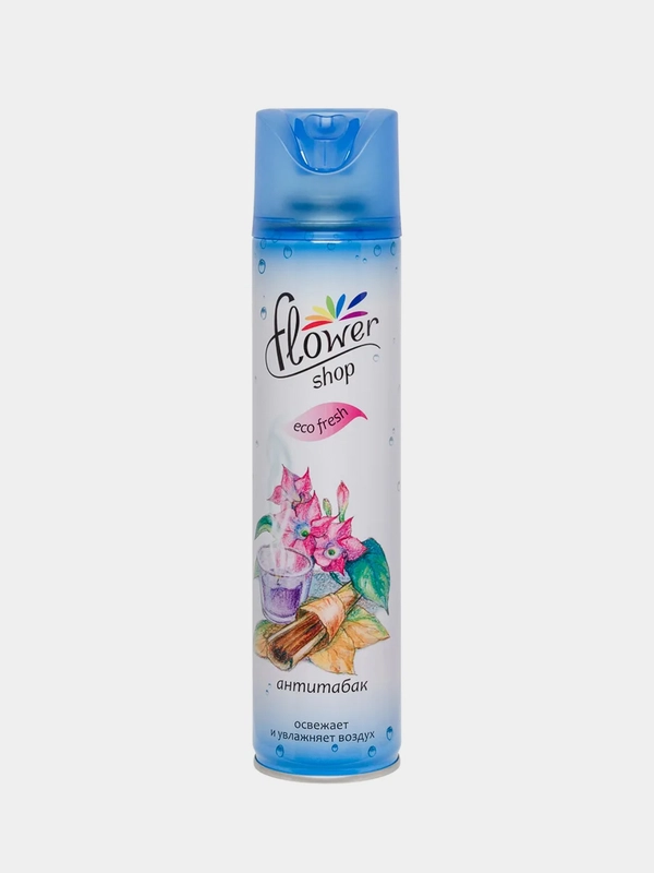 Освежитель воздуха в аэрозольной упаковке Olivia Flower shop "Антитабак", 300 мл
