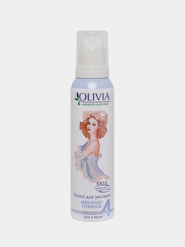 Пенка для укладки волос сильной фиксации Olivia, с экстрактом ромашки, 150 мл
