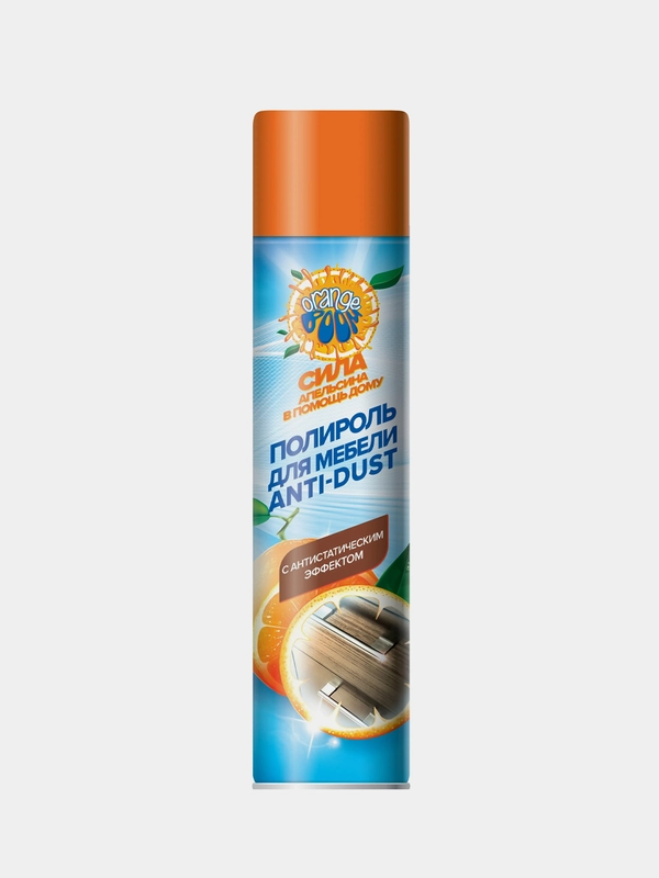 Полироль для мебели с антистатическим эффектом Olivia Orange boom "Anti-Dust", 300 мл