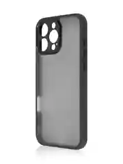 Черный чехол для iPhone 16 Pro Max пластиковый + силикон ROSCO, противоударный, защита камер
